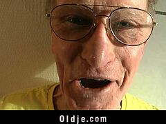Spoiled Young Babe Fucks Old Man In Kitchen!