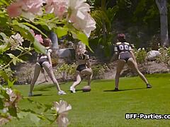 Hold the Camera While I Fuck These Football Chicks