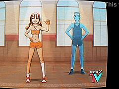 Eri-chan激烈家庭锻炼，包括深喉、大奶子和巨型鸡巴动作，由Derpixon。