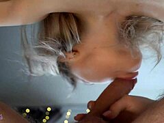 Letty Black gives a hard suction blowjob and swallows cum in this homemade video.