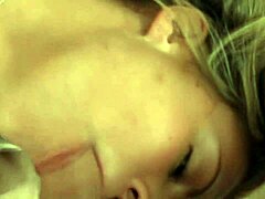 Girl on girl action with lucky guy getting oral