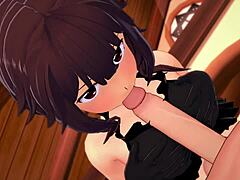 megumin in bikini has fun fucking in the inn hentai