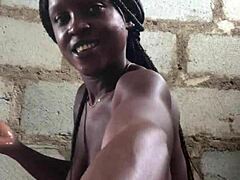 Damn! Watch this crazy bitch strip naked with teasing moves!