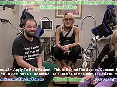 blonde channy faces humiliating gyno exam