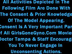 blonde channy faces humiliating gyno exam