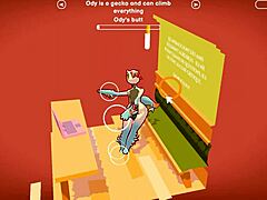 odymos lgbt hentai game ep 2 fucking the ceiling lamp as anal plug