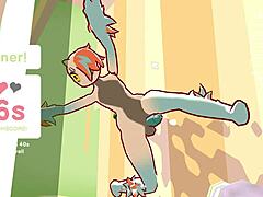 odymos lgbt hentai game ep 2 fucking the ceiling lamp as anal plug