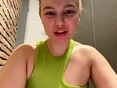 public masturbation turns into wild anal dildo ride outdoors.