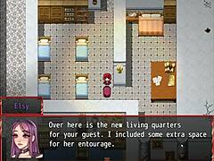 Redhead milf blocks with giant tits in harem