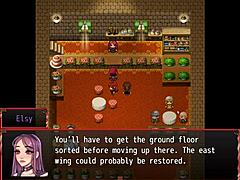 Redhead milf blocks with giant tits in harem