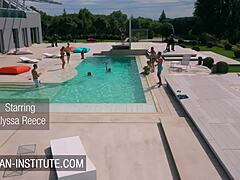 House party threesome with Alyssa Reece, so freakin hot, ya know!