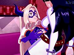 i watch ochako and mt lady have futanari sex