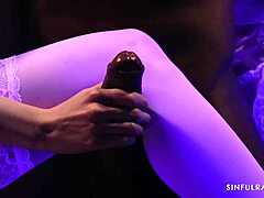 anna de ville and aaron rock in interracial action