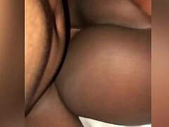 nigerian girl struggles with big black cock riding.