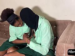 horny students fuck intensely in missionary after class, squirting