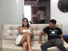 Horny Wife Bangs Husband's Best Friend with His Huge Tool. Real Homemade Action!