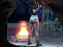 Name88s Triangle 17 - Splashing water on curvy cartoon girls