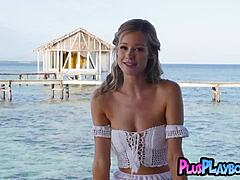 Beautiful Blonde MILF Olivia Preston Undresses and Poses Naked