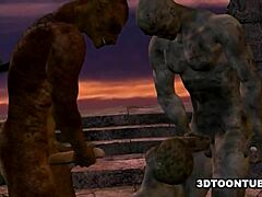 嘿，想看这个3D卡通僵尸美女户外双人？