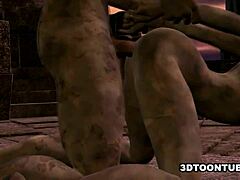 嘿，想看这个3D卡通僵尸美女户外双人？