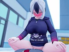 Demon fucks teacher in anime style