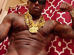 brunette hallelujah johnson worships huge black monster cock while jerking off solo