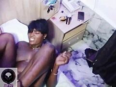 cheating girlfriend squirts wildly on bestie's face and body in homemade romp