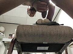 Anal and pussy fucking with big black cock leading to creampie and cumshot