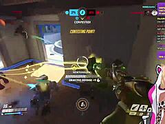 LewdNeko feels the spanking while playing Overwatch.