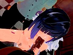 Yelan Bent Over in Doggy Style