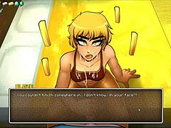 Femdom Covers Face with Hot Cum!