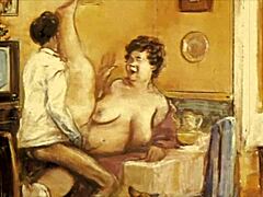 看看这复古色情卡通艺术！超赞！😍