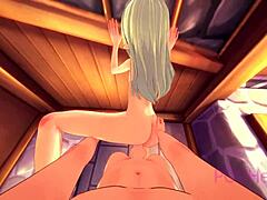 Trap Elf Maid Assists with Washing