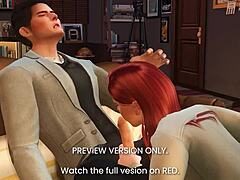 Fucking godmother in 3D hentai