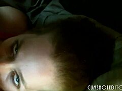 gorgeous girlfriend sucking boyfriend's cock in pov, so horny