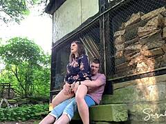 Fucking Hard at Abandoned Barnyard Outdoors