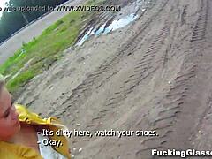 Fucked Emma on construction site