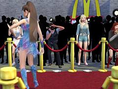 Dexter Spies Naked Bodies with X-Ray Glasses in Sims 4