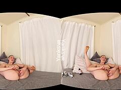 Yanks Flexible Beauty Iris Ives Fingers Herself To Intense Orgasm