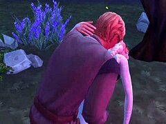 艾莎和克里斯托夫野外3D Hentai公开性爱