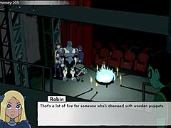 18titans episode 55 shows women loving in cartoon dating game