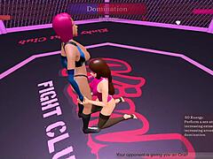 kinky fight club - t1r25 - roxy cox vs nagini in dancing anime hentai