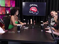 Paloma and André experience bisexual fucking with bodybuilder couple and big clit