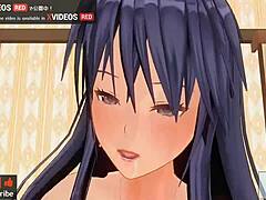 Uncensored erotic anime features beautiful onee-san in slow sex with ASMR voice