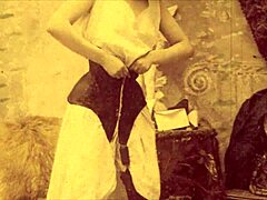 Vintage comic drawing from antique collection