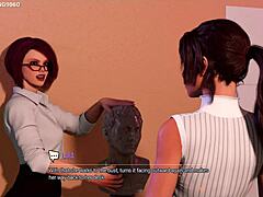 Lara Croft enjoys a glory hole blowjob with huge BBC in 3D hentai adventures