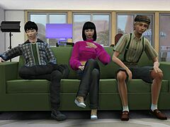 asian cuckold scene with teen fucked before boyfriend