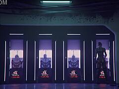 Mass Effect Consulate Part 1 with Bound Squirting in 3D Hentai