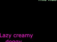 Lazy Babe Gets Bent Over for Creamy Doggystyle!