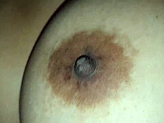 Can you believe I’m squeezing my step’s nipples while she moans? Wow!